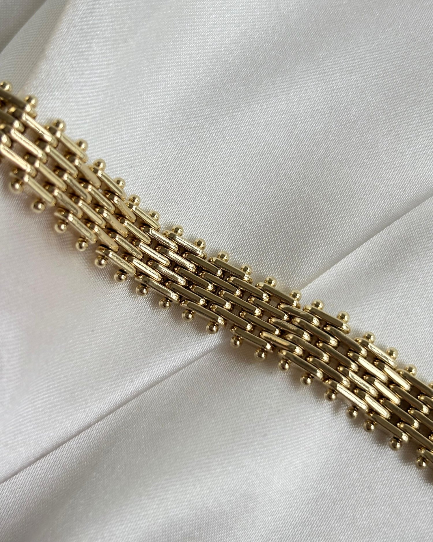 14K Xuping Yassı Şerit Model Bileklik