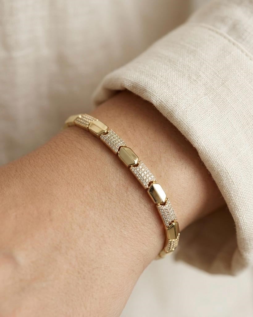 14K Xuping Zirkon Modern Bileklik