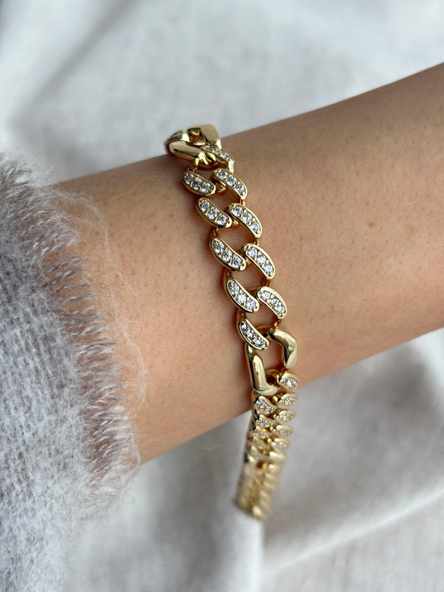 14K Xuping Zirkon Taşlı Gurmet Bileklik