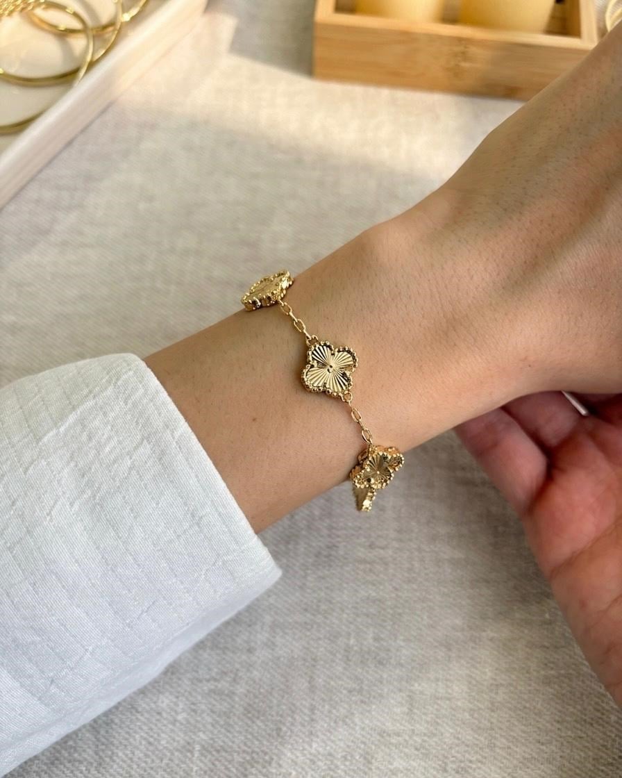 Gold Yonca Bileklik
