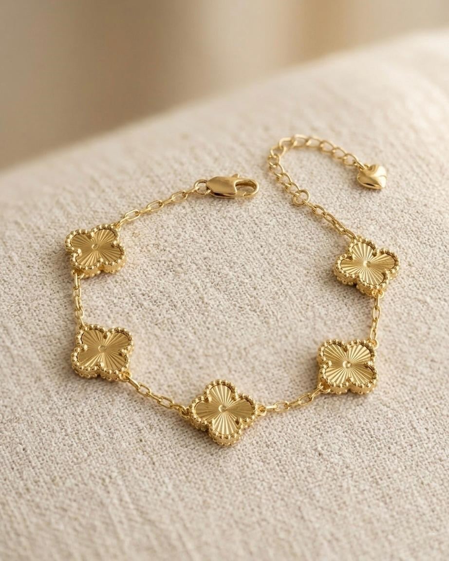 Gold Yonca Bileklik