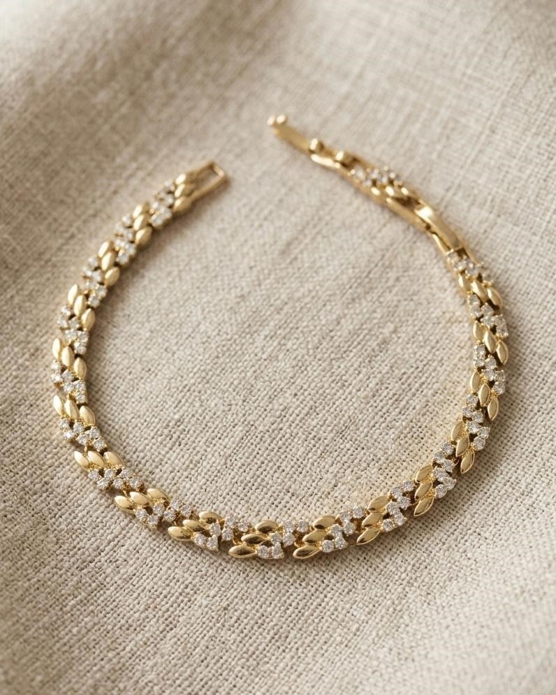 Xuping Cael Zirkon Gold Bileklik