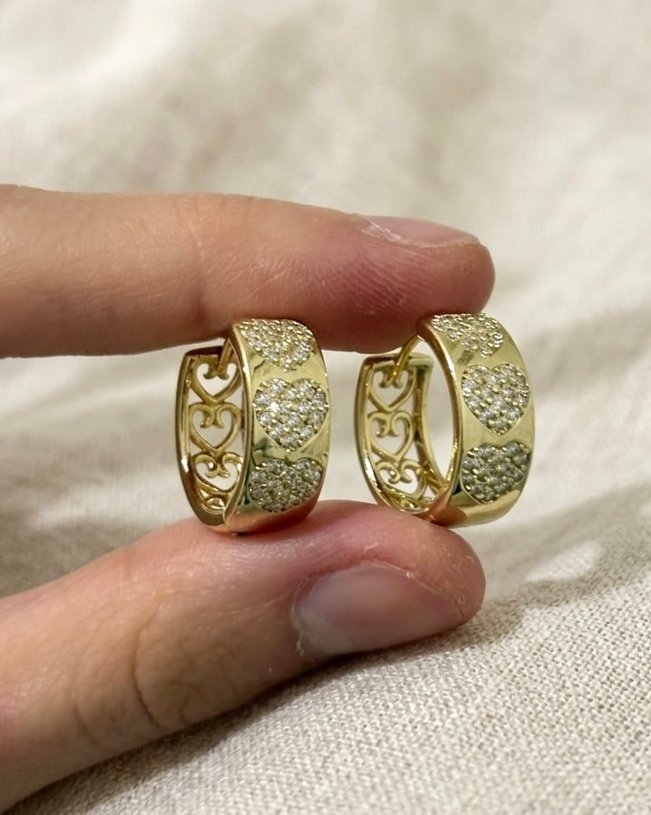 Xuping Halo Gold Zirkon Küpe