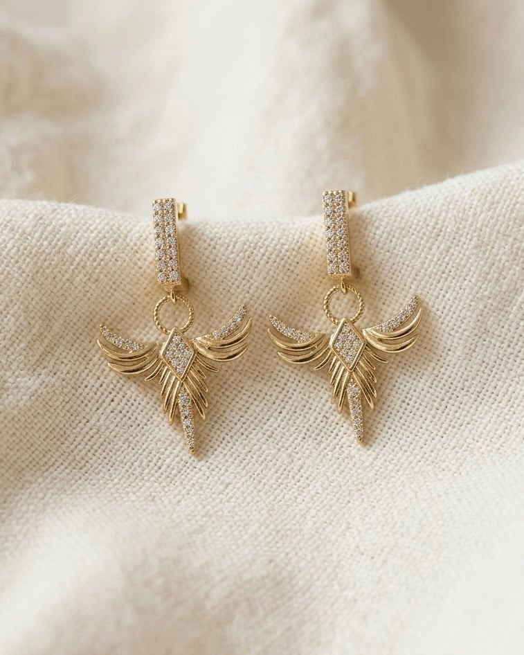 Xuping Joie Zirkon Gold Küpe
