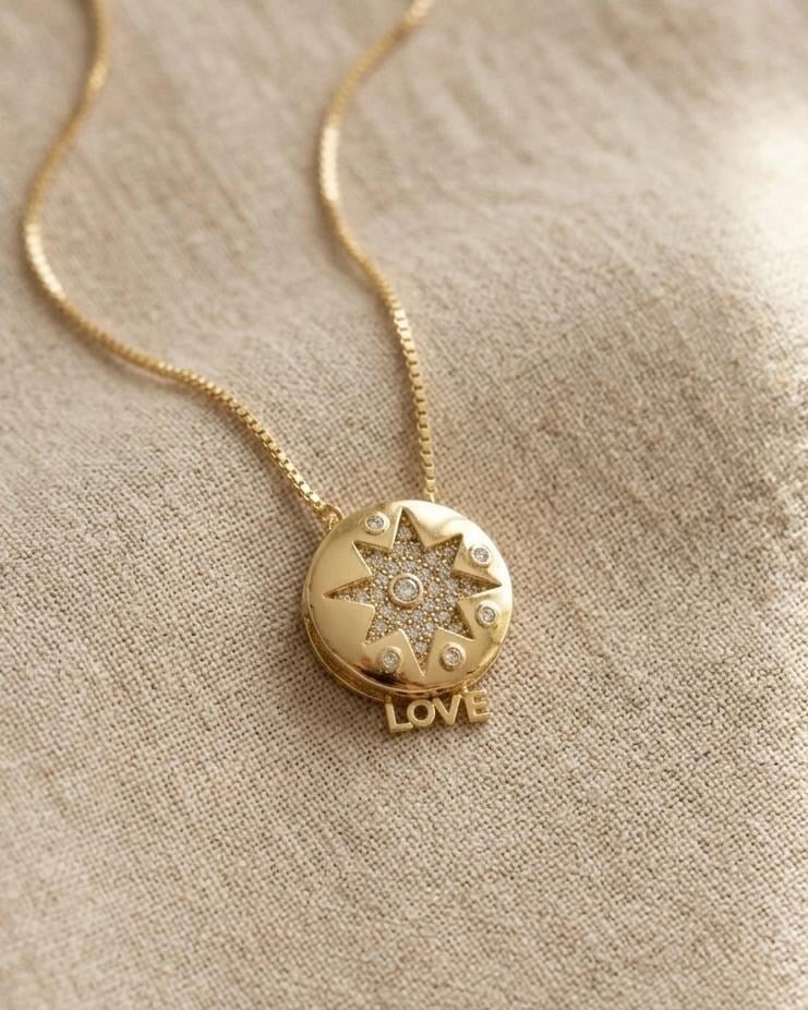 Xuping Lavi Zirkon Gold kolye