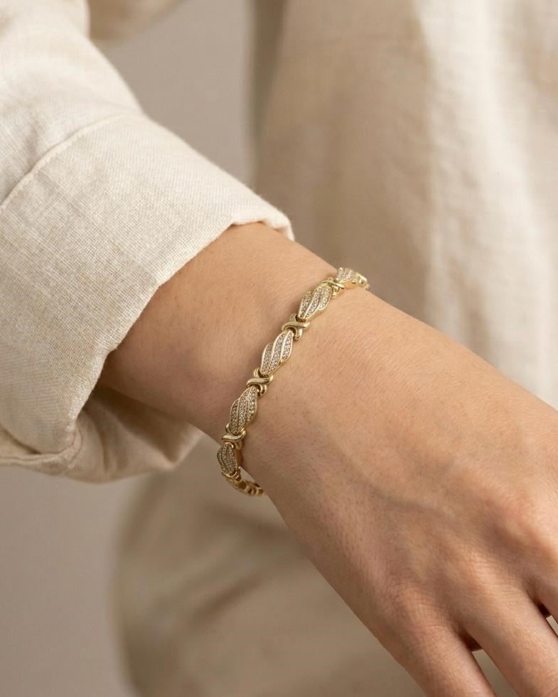 Xuping Lura Zirkon Gold Bileklik