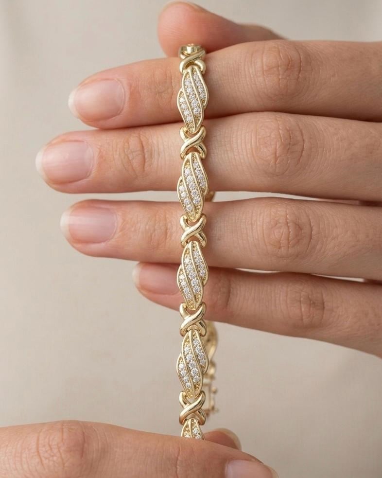 Xuping Lura Zirkon Gold Bileklik