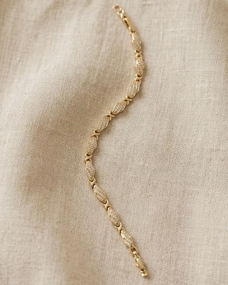 Xuping Lura Zirkon Gold Bileklik