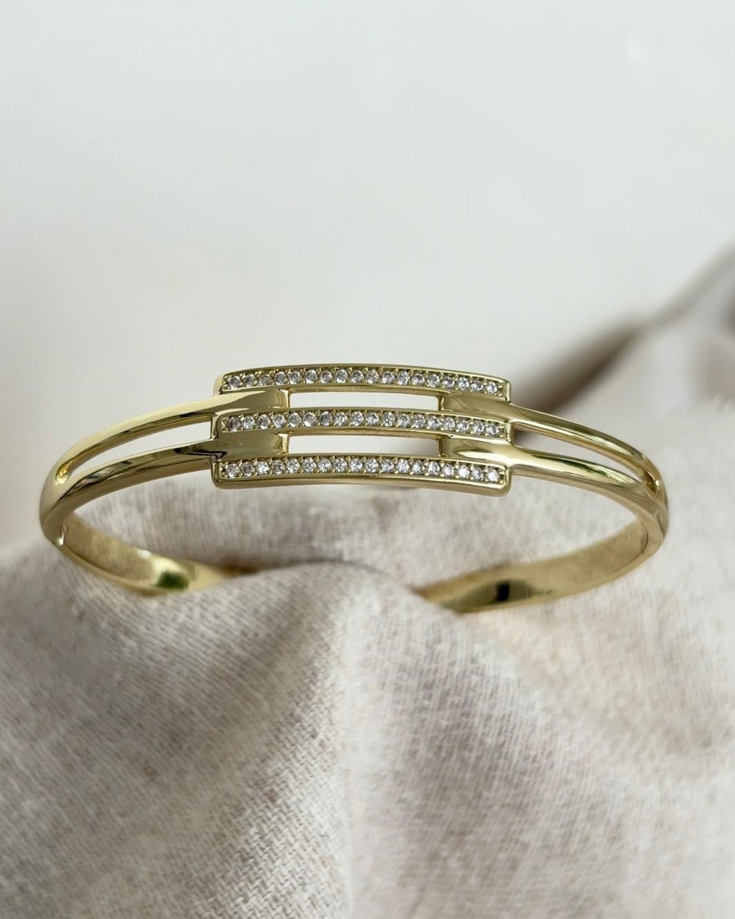 Xuping Rya Zirkon Gold Kelepçe