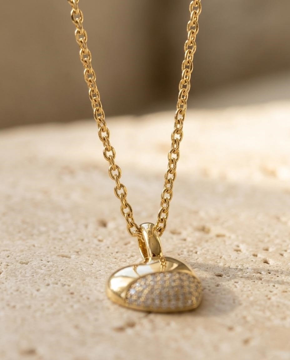 Xuping Rya Zirkon Gold Kolye