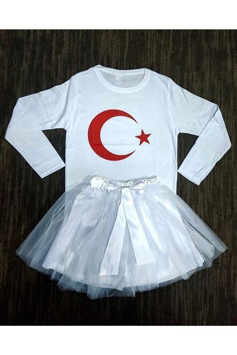 23 Nisan Ayyıldızlı Penye Tütü Etek Takım 0-24