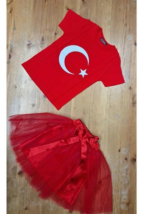 23 Nisan Konbini Tütü Etek Ve Tshirt Ataürk Baskılı