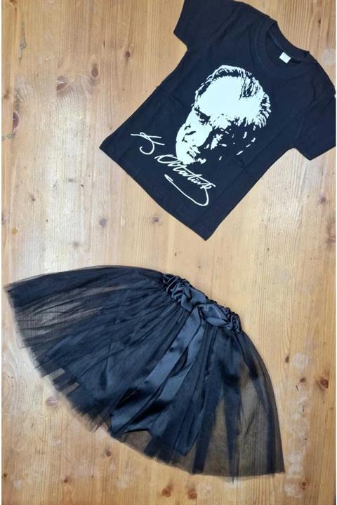 23 Nisan Konbini Tütü Etek Ve Tshirt Ataürk Baskılı