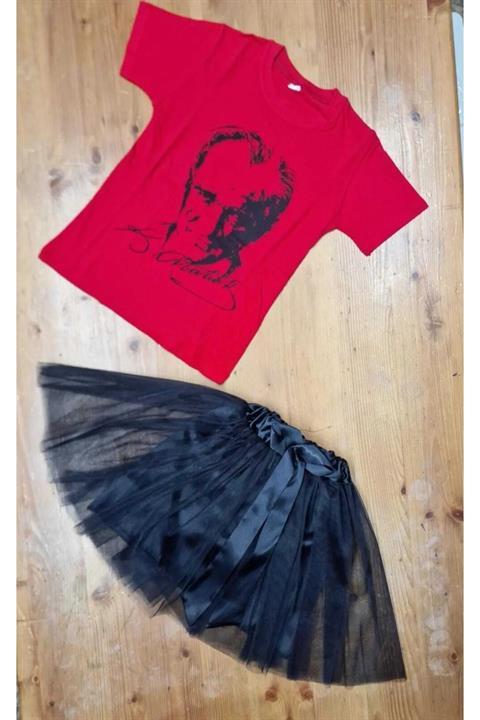23 Nisan Konbini Tütü Etek Ve Tshirt Ataürk Baskılı