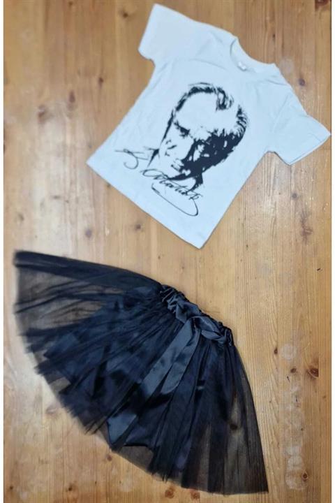 23 Nisan Konbini Tütü Etek Ve Tshirt Ataürk Baskılı
