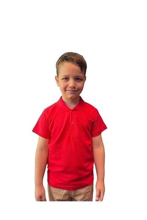23 Nisan Unısex Çocuk Polo Yaka Kısa Kol Okul T-shirt Gösteri Kıyafeti 0-24