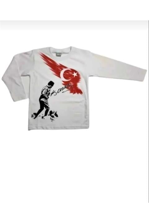 atatürk baskılı uzun kollu tshirt 29 ekim
