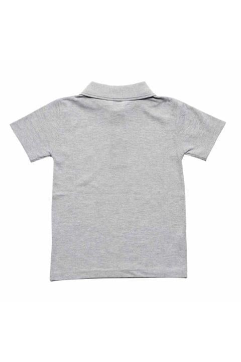 Beyaz Kısa Kol 6-16 Yaş Çocuk Okul Lakos Tişört/t-shirt - 80238-beyaz