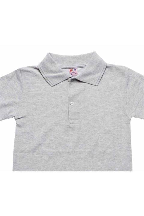 Beyaz Kısa Kol 6-16 Yaş Çocuk Okul Lakos Tişört/t-shirt - 80238-beyaz