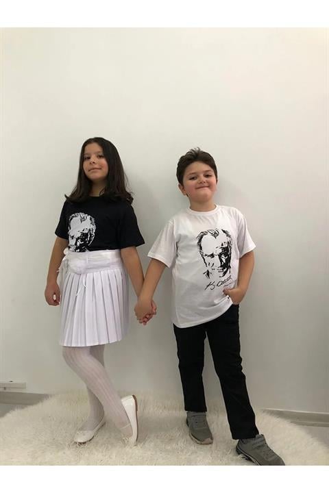 Çocuk Gösteri Kutlama Kıyafeti Tshirt Pantalon Etek Takım