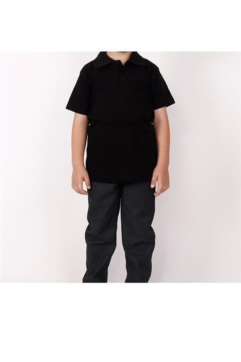 Çocuk Kısa Kollu Polo Yaka Okul Tshirt