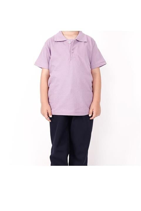 Çocuk Kısa Kollu Polo Yaka Okul Tshirt