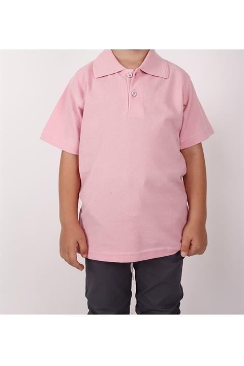 Çocuk Kısa Kollu Polo Yaka Okul Tshirt