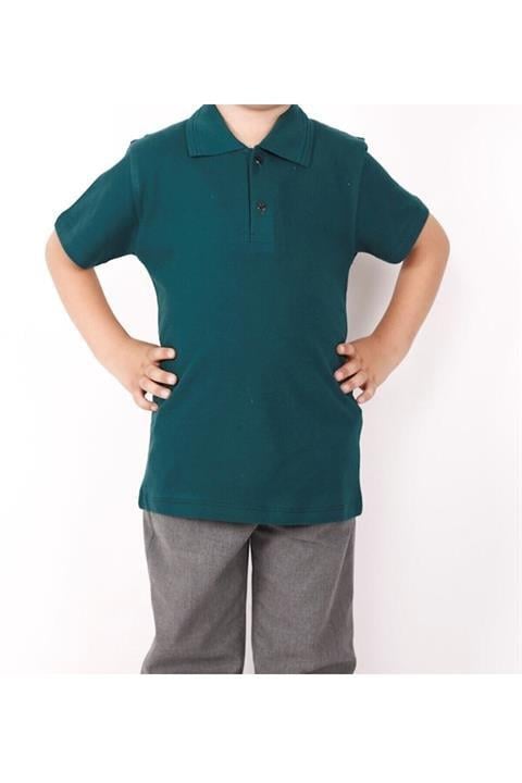 Çocuk Kısa Kollu Polo Yaka Okul Tshirt