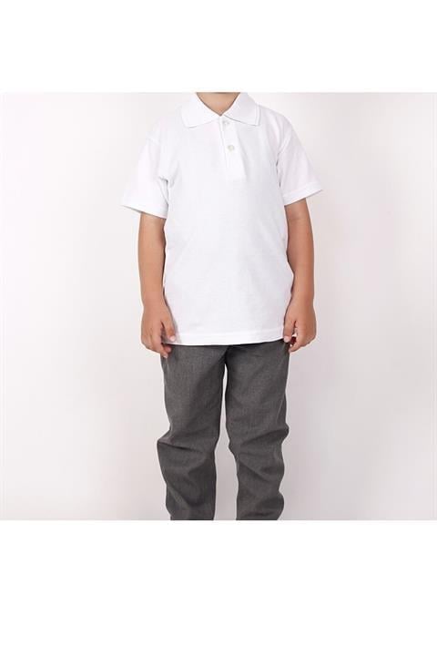 Çocuk Kısa Kollu Polo Yaka Okul Tshirt
