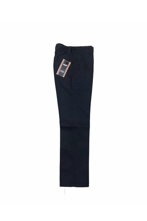 Çocuk Okul Pantalonu Şerz Kumaş Tam Lastikli Kaşkorse