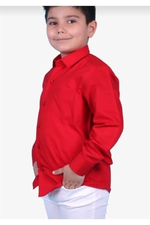 Erkek Çocuk 2 Kumaş Okul Gömlek