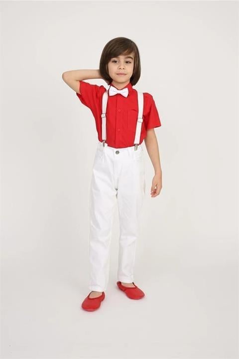 Erkek Çocuk 23 Nisan 29 Ekim 10 Kasım 19 Mayıs Gösteri Kıyafeti Üst Gömlek Tshirt Pantolon
