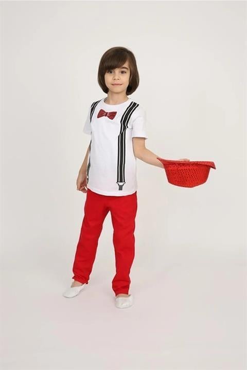 Erkek Çocuk 23 Nisan 29 Ekim 10 Kasım 19 Mayıs Gösteri Kıyafeti Üst Gömlek Tshirt Pantolon