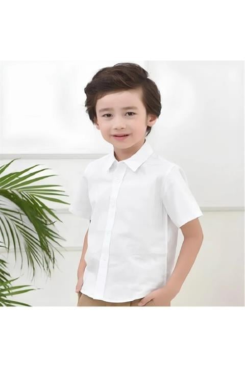 Erkek Çocuk 23 Nisan Kısa Kol  Gömlek