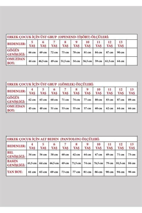 ERKEK ÇOCUK ALT ÜST GÖMLEK PANTOLON ASKI PAPYON TAKIM 23 NİSAN