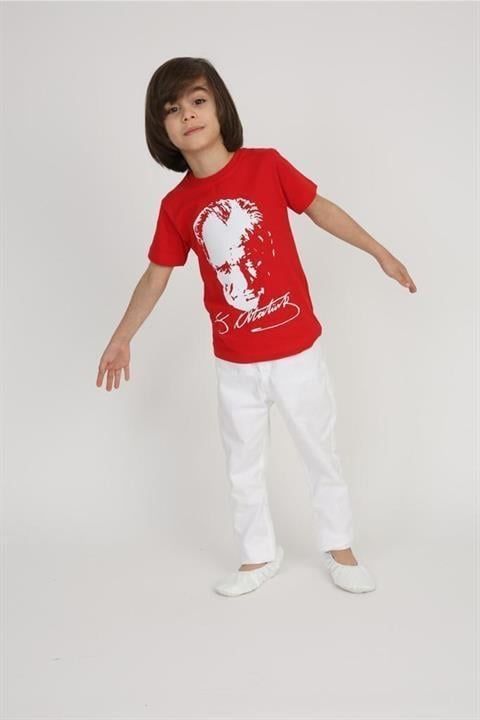 Erkek Çocuk Atatürk T-shirt Pantolon 23 Nisan 29 Ekim Gösteri Kıyafeti