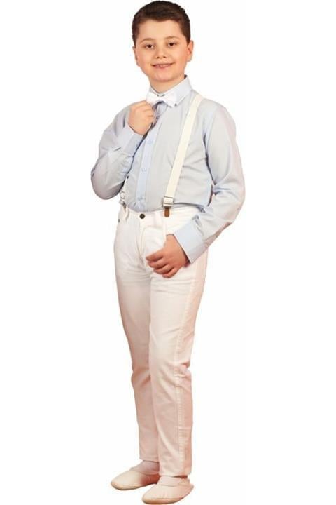 Erkek Çocuk Beli Ayarlı Pantolon