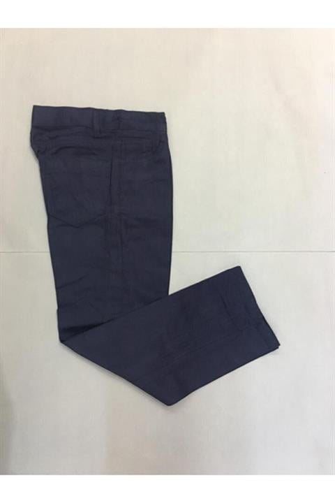 Erkek Çocuk Düz Renk Keten Pantolon