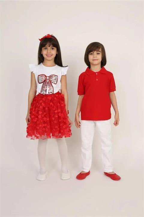 Erkek Çocuk Gömlek Pantalon Takım Gösteri Kıyafeti (sadece Erkek)
