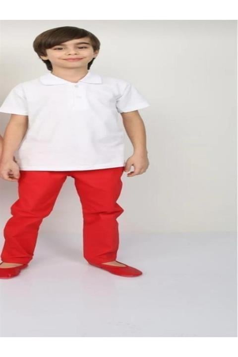 Erkek Çocuk Pantolonlu Tshirt Takım 23 Nisan Gösteri Takım Kıyafeti