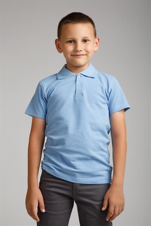 Erkek Çocuk Penye Polo Yaka Lila T-shirt