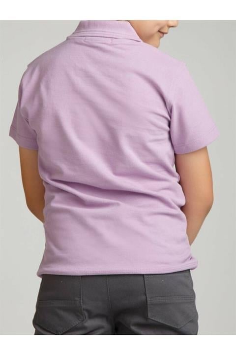 Erkek Çocuk Polo Yaka Kısa Kol Okul T-shirt