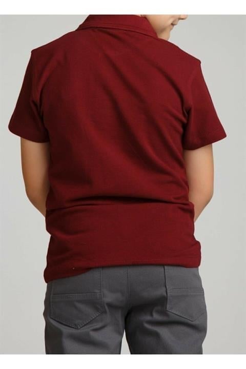 Erkek Çocuk Polo Yaka Kısa Kol Okul T-shirt