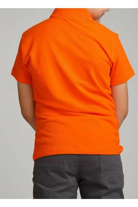Erkek Çocuk Polo Yaka Kısa Kol Okul T-shirt