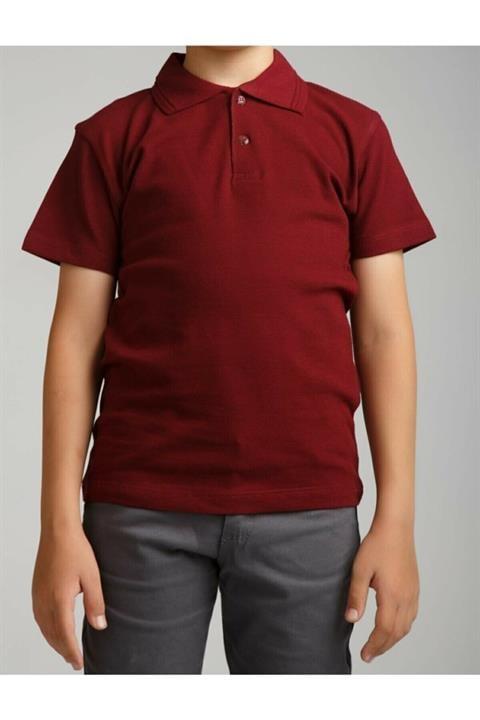Erkek Çocuk Polo Yaka Kısa Kol Okul T-shirt