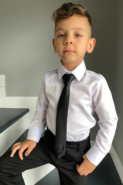 ERKEK ÇOCUK UZUN KOLLU GÖMLEK KRAVATLI 23 NİSAN