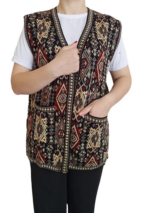 Kilim Desenli Renkli Cepli Anne Yelek: Zarafeti Ve Şıklığı Buluşturan Modern Moda Seçimi