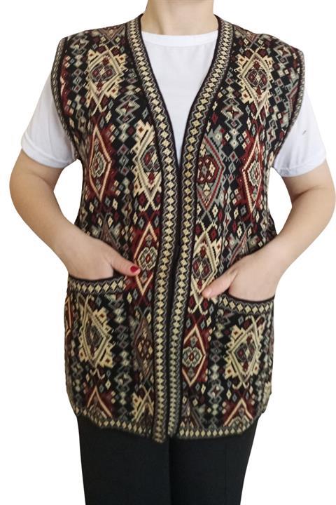 Kilim Desenli Renkli Cepli Anne Yelek: Zarafeti Ve Şıklığı Buluşturan Modern Moda Seçimi