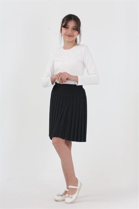 KIZ ÇOCUK ETEK TSHİRT ALT ÜST TAKIM 23NİSAN