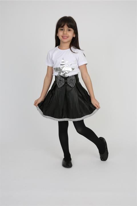 Kız Çocuk Gösteri Kıyafeti Etek Tshirt Takım